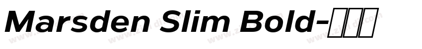 Marsden Slim Bold字体转换